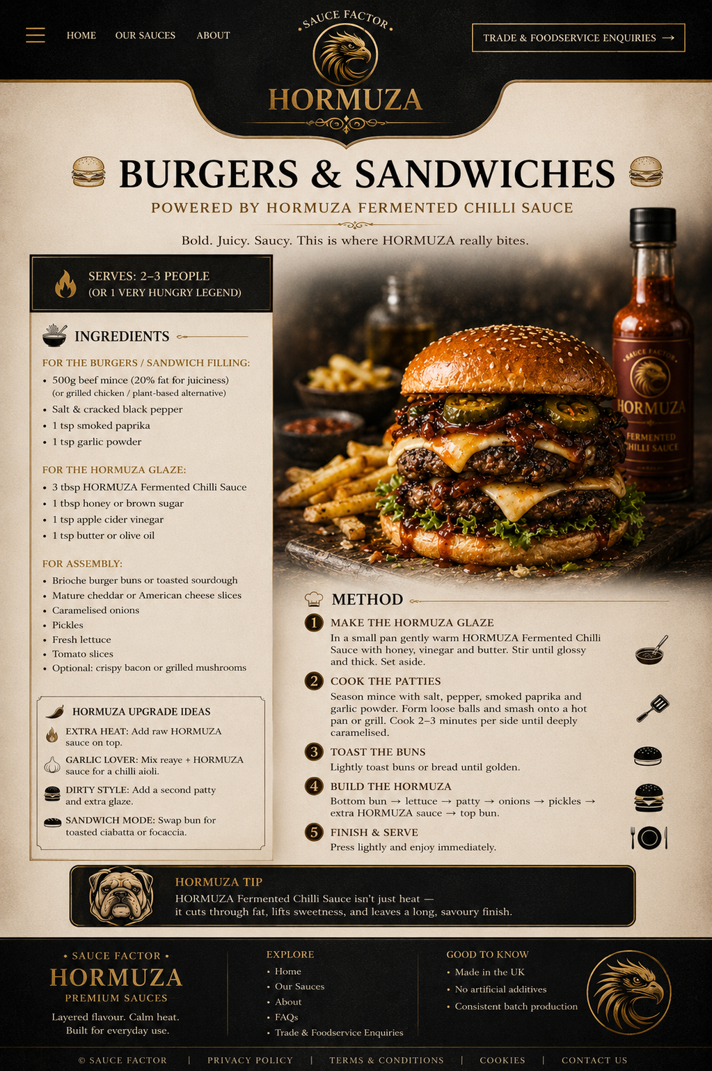 Burgers & Sandwiches