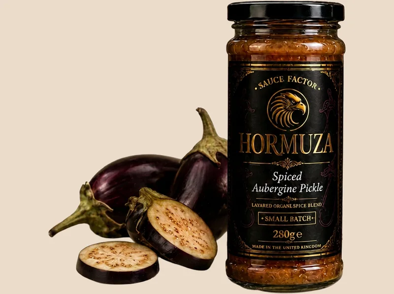 HORMUZA Spiced Aubergine Pickle Medium 280 g